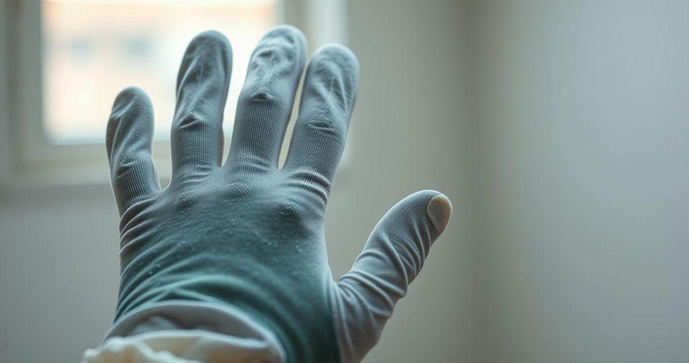 Luvas de Algodão com Pigmentos de PVC para Segurança e Conforto